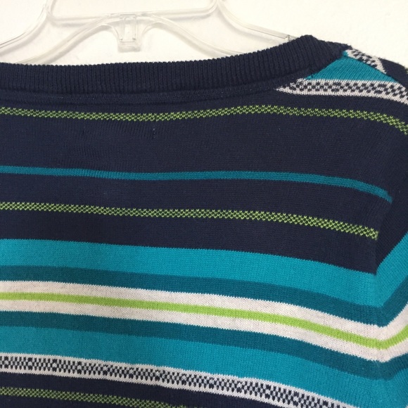 Aeropostale | cardigan, v-neck, button, blue green - Picture 6 of 7